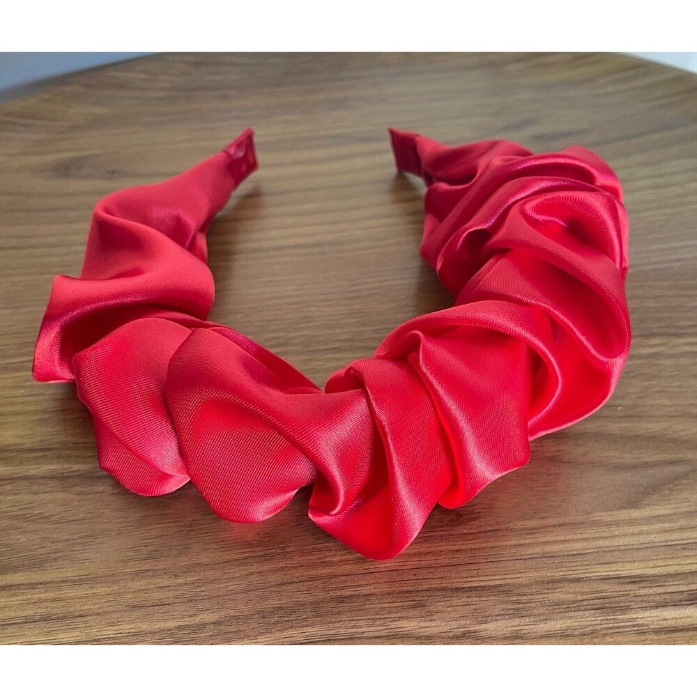 New Headband Satin Red hair accessories - Picture 4 of 8